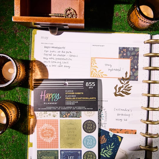 The Classic Happy Planner® Herbarium Sticker Book
